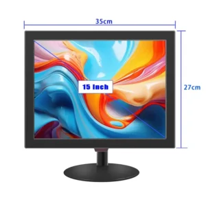 Wall Mount 15 Inch PC Monitor Lcd Computer Display  60 Hz 7*24 Hours Working hd Cctv Monitor for Security System