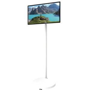 24 Inch Touch MTK8788 LCD Android 12 Built-in Battery Floor Standing 4G+64G Advertising Player With 13MP Camera Microphone