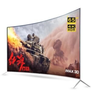 Curved 65 Inch Smart TV 4K Big Screen Ultra HD LED TV Television