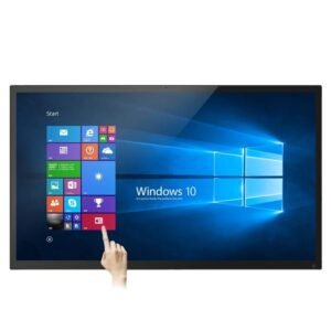 Wall Mount Full High Definition Panel Black  White 14 Inch Touch Screen Monitor