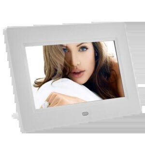 White Plastic Digital Photo Frame 7 Inch LED Photo Frame CE FC RoHS Verified