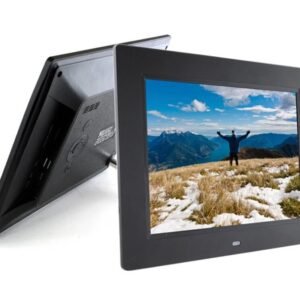 Digital Video Player Factory Hot Selling 8 Inch Black Sexy Clock Acrylic Digital Picture Frame