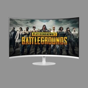 Large Screen Gaming Curved White Monitor 1920×1080