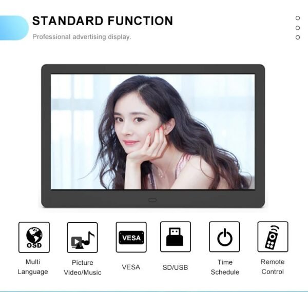 12 Inch China Factory Price Classic Digital 12v Video Multimedia Advertising Player Monitor 12inch - Image 2