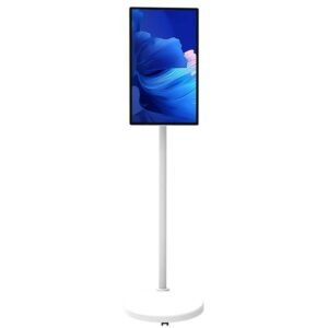 24 Inch Touch MTK8788 LCD Android 12 Built-in Battery Floor Standing 4G+64G Advertising Player With 13MP Camera Microphone