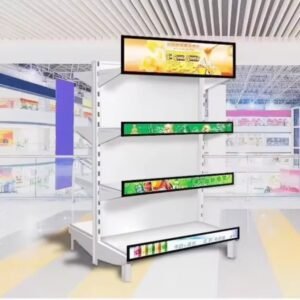 19.5&quote; 24&quote; 32&quote; 43&quote;  Ultra Wide Lcd Bar Screen Advertising Player 4k Video Ads Monitor Signage Stretch Lcd Digital Shelf Display