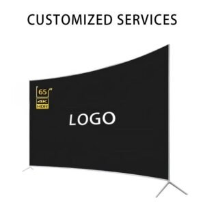 Curved 65 Inch Smart TV 4K Big Screen Ultra HD LED TV Television