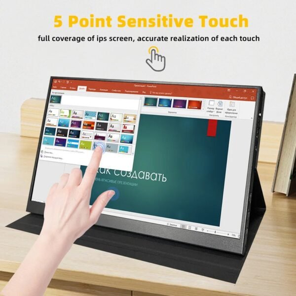 13.3 Inch LCD LED Small Monitors Touch Screen 1080P Gaming Monitor IPS Panel Screen USB Display Portable Monitor for Laptop - Image 3