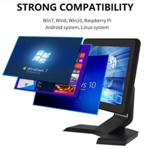 19-Inch IP65 Waterproof Interactive HIM Monitor USB VGA DVI DC Capacitive Resistive Touch Screen for Business ATM 4:3 Aspect