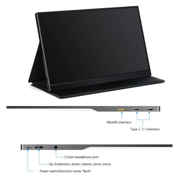 13.3 15.6 Inch 1K 2K 4K IPS Monitor Extended Extender 1920*1080 Touch Screen PC LED Portable Monitor for Laptop Cellphone - Image 4