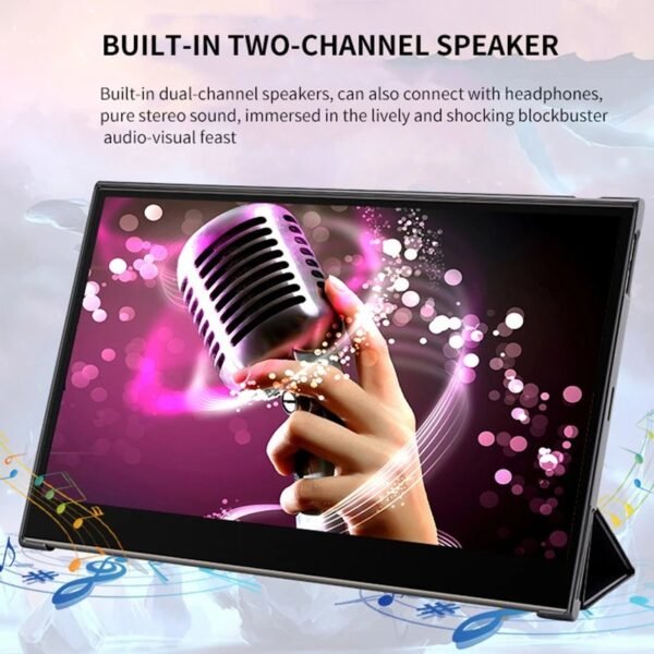 13.3 / 15 / 15.6 / 17.3 Inch 4k Portable  OLED Monitor Battery 1ms Type-C Usb Powered IPSTouch Screen Portable Monitor - Image 4