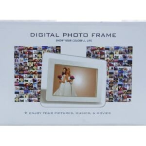 White Plastic Digital Photo Frame 7 Inch LED Photo Frame CE FC RoHS Verified