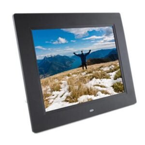 Digital Video Player Factory Hot Selling 8 Inch Black Sexy Clock Acrylic Digital Picture Frame